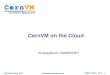 CernVM  on the Cloud