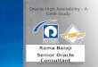 Oracle High Availability - A Case Study