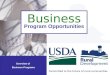 Business Program Opportunities