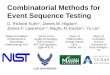 Combinatorial Methods for Event Sequence Testing