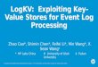 LogKV :   Exploiting  Key-Value Stores for Event Log Processing