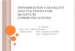 Information causality and its tests for quantum communications