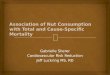 Association of Nut Consumption with Total and Cause-Specific Mortality