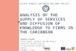 Analysis of  the Supply of Services and Diffusion of Knowledge to Firms in the Caribbean
