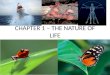 CHAPTER 1 – THE NATURE OF LIFE