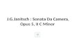 J.G. Janitsch :  Sonata Da Camera , Opus 5, II C Minor