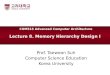 Lecture  8.  Memory Hierarchy Design I