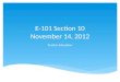 E- 1 01  Section 10 November 14, 2012