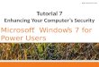 Tutorial 7 Enhancing Your Computer’s Security