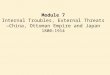 Module 7 Internal Troubles, External Threats—China, Ottoman Empire and Japan 1800–1914