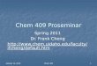Chem 409 Proseminar