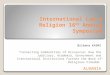 International Law & Religion 16 th  Annual Symposium