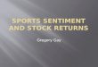 Sports Sentiment and stock returns