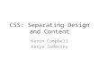 CSS: Separating Design and Content