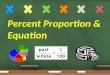 Percent Proportion & Equation