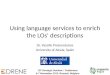 Using language services to enrich the  LOs'  descriptions