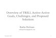 Overview of TRILL Active-Active Goals, Challenges, and Proposed Solutions