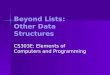 Beyond Lists: Other Data Structures