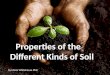 Properties of the Different Kinds of Soil