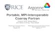 Portable, MPI-Interoperable Coarray Fortran