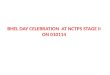 BHEL DAY CELEBRATION  AT NCTPS STAGE II ON 010114