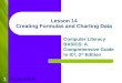 Lesson 14 Creating Formulas and Charting Data