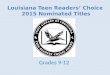 Louisiana Teen Readers’ Choice  2015 Nominated Titles