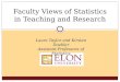 Faculty Views of Statistics in Teaching and Research