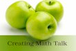 Creating Math Talk