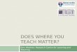 Does where you teach matter?