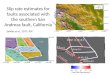 Slip rate estimates for faults associated with the southern San Andreas fault, California