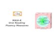 MASI-R  Oral Reading  Fluency Measures