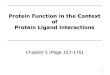 Protein Function in the Context of Protein Ligand Interactions