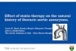 Effect of statin therapy on the natural history of thoracic aortic aneurysms