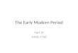 The Early Modern Period