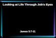 Looking at Life Through Job’s Eyes James 5:7-11