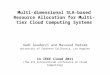 Multi-dimensional SLA-based Resource Allocation for  Multi-tier Cloud Computing  Systems