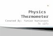 Physics  Thermometer