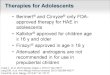 Therapies for Adolescents
