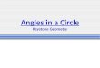 Angles in a  Circle Keystone Geometry