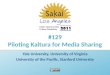 #129 Piloting  Kaltura  for Media Sharing