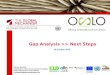 Gap Analysis >> Next Steps