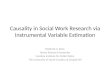 Causality in Social Work Research via Instrumental Variable Estimation