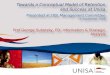 Towards a Conceptual Model of Retention and Success  at Unisa