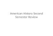 American History Second Semester Review