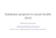 Database projects in visual studio 2010