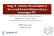 Study of Columnar Recombination in  Xe+trymethilamine  Mixtures using a  Micromegas -TPC