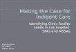 Making the Case for Indigent Care