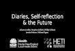 Diaries, Self-reflection & the Future