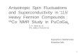 Anisotropic  Spin  Fluctuations  and  Superconductivity  in ‘115’  Heavy   Fermion   Compounds :